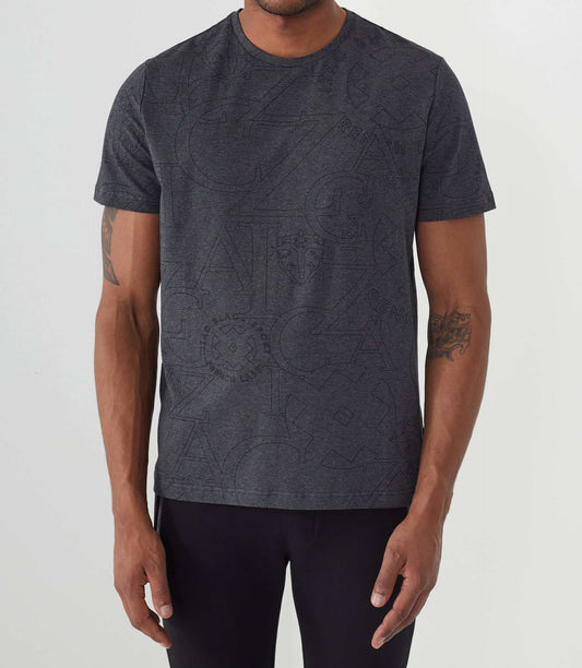Anthracite grey short-sleeve T-shirt with logo “Hector”
