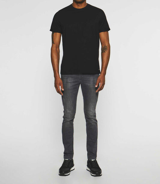 Black short-sleeved T-shirt NILLS
